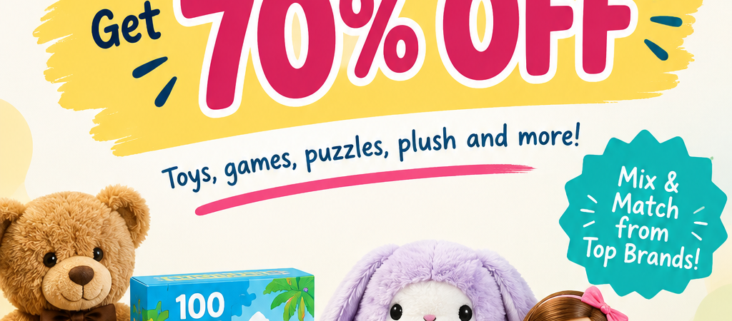 Woot: Toy Box Treasures! Buy 7+ Units Get 70% Off!