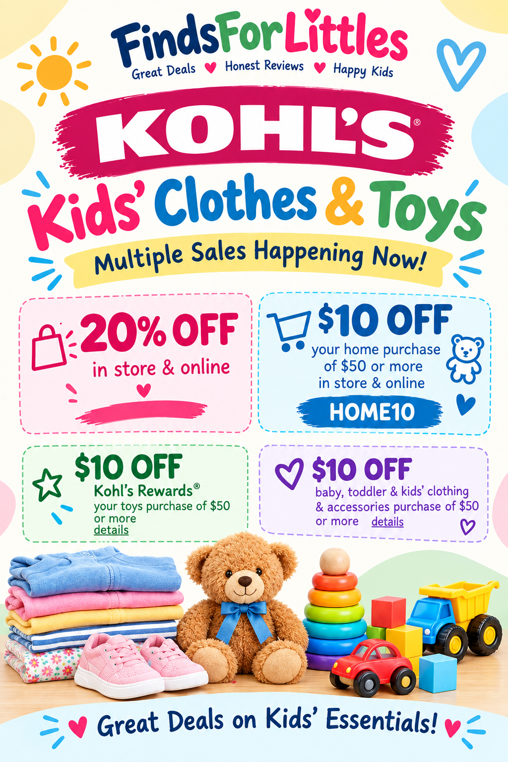 Kohl’s Kids clothing & Toy Deal